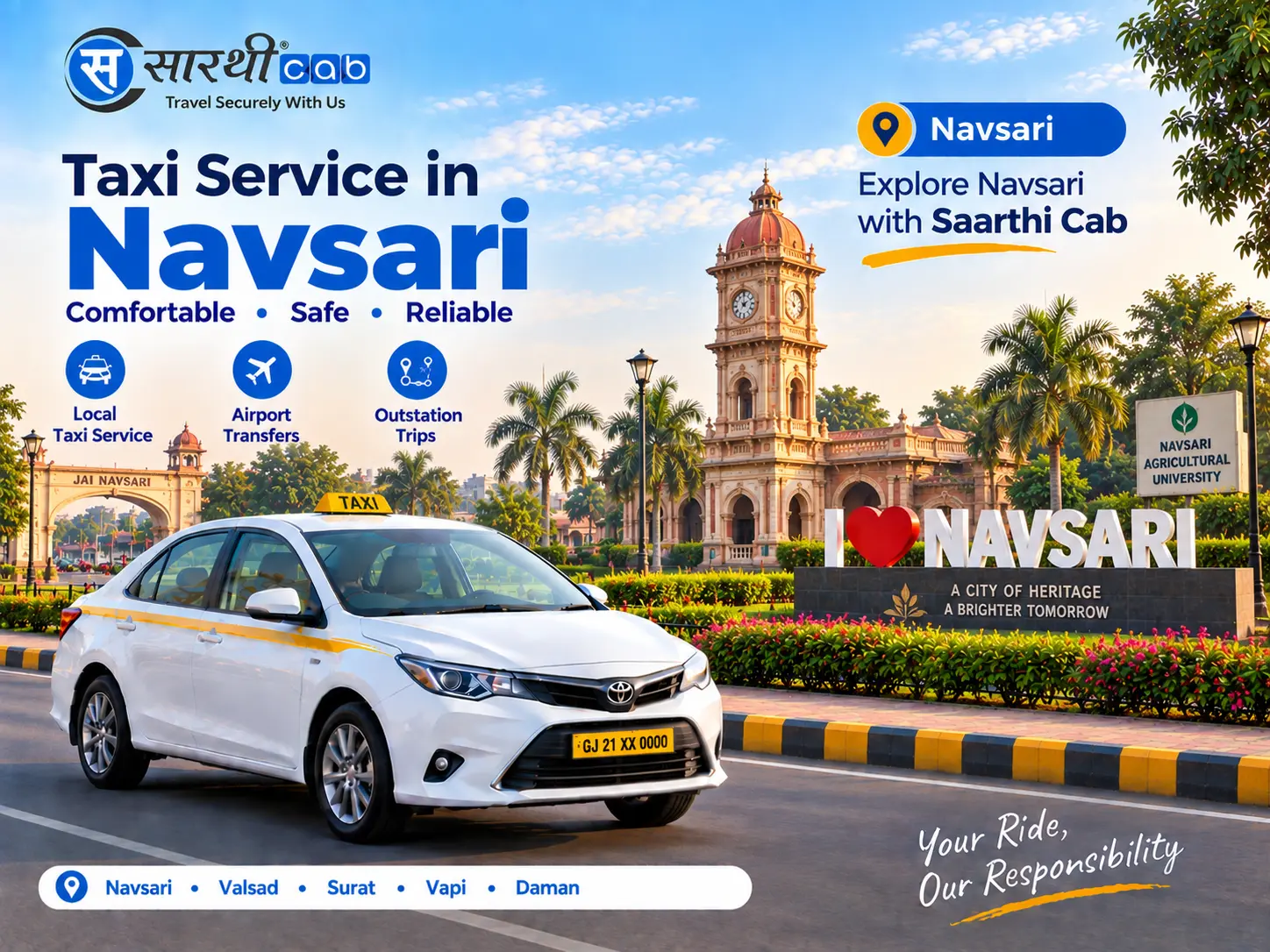 Navsari cab service
